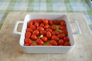Pasta con feta e pomodorini al forno 3