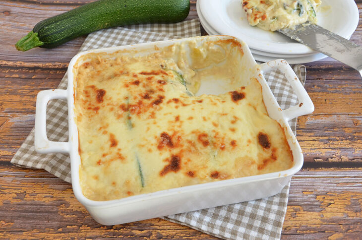Parmigiana di zucchine bianca